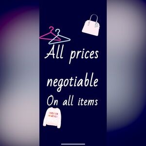 Negotiable Prices